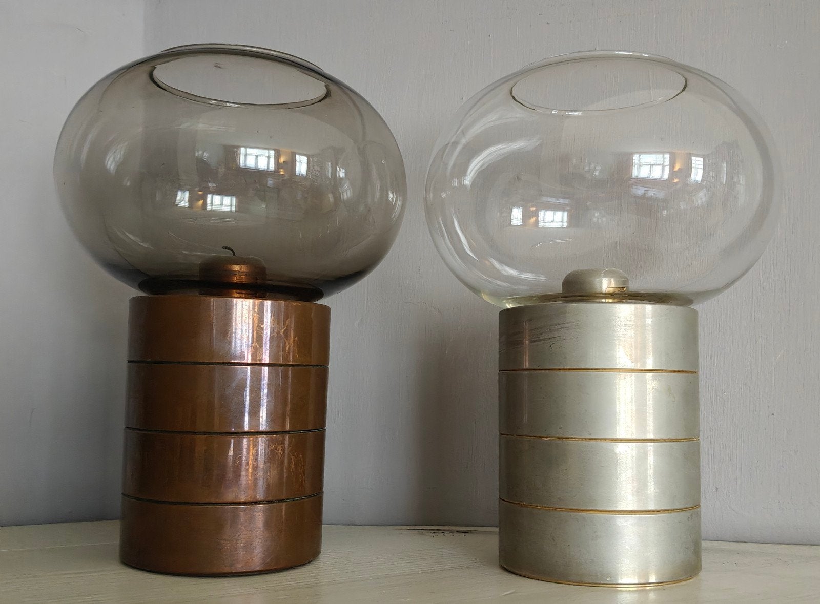 2x FÖHL jaren 70 kandelaars, Antiek en Kunst, Ophalen, Kandelaar, Gemerkt