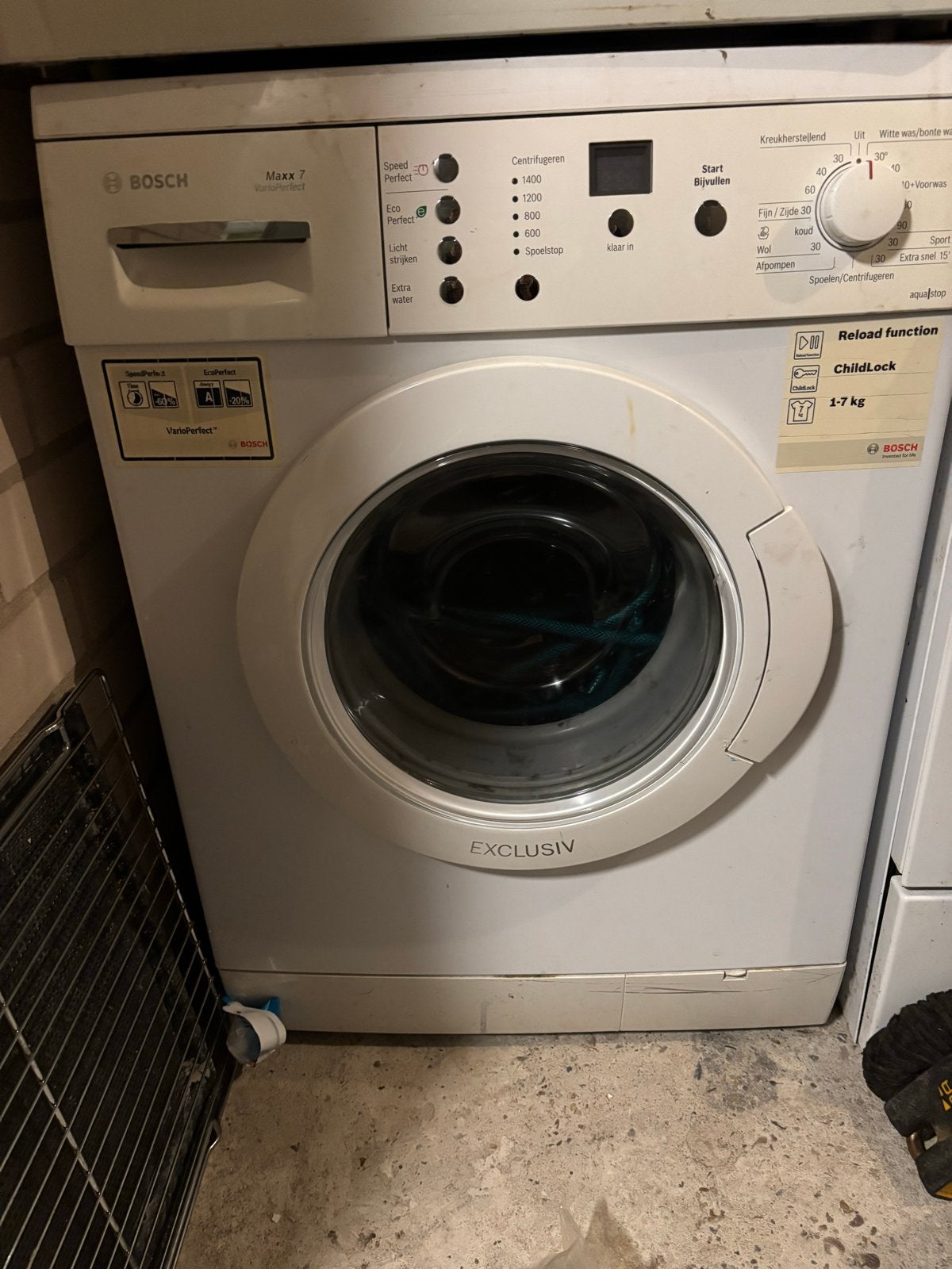 Bosch Maxx 7 VarioPerfect Wasmachine 7kg, Witgoed en Apparatuur, Ophalen, Gebruikt, 85 tot 90 cm, 1200 tot 1600 toeren