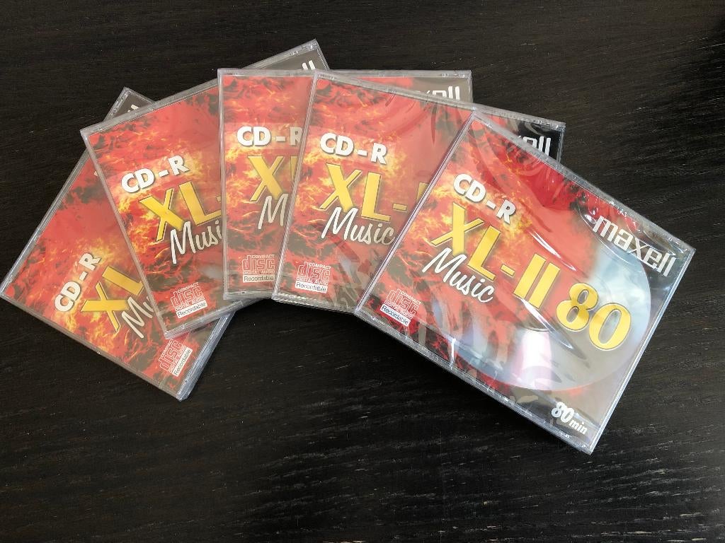 5 rewriteble, recordable, CD’s, Maxell, nieuw in verpakking, Ophalen of Verzenden, Nieuw in verpakking