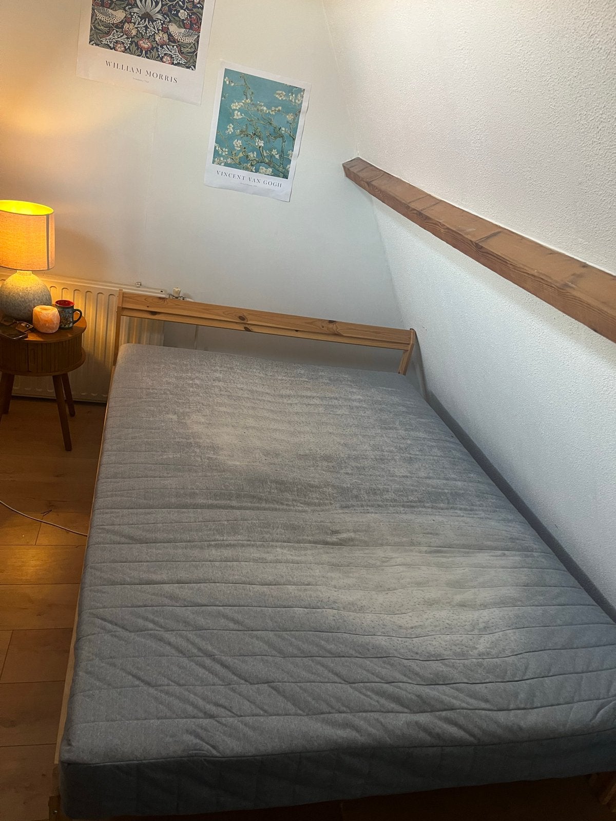IKEA VADSÖ matras, stevig, 140x200 cm, lichtblauw, Huis en Inrichting, Slaapkamer | Matrassen en Bedbodems, Ophalen, Tweepersoons