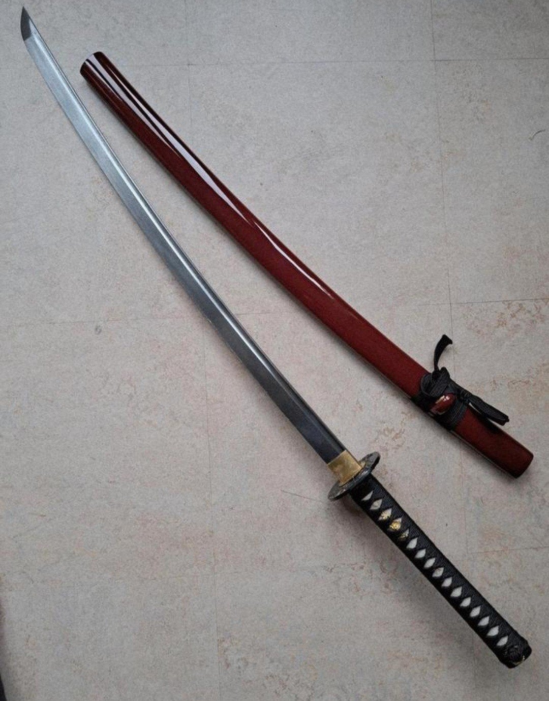 Scherp damast zwaard, samurai zwaarden, sabel, mes, dolk, Ophalen of Verzenden, Overige soorten, Zwaard of Sabel