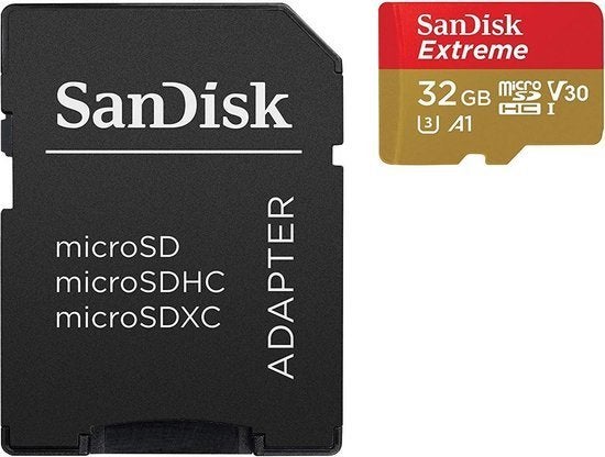 SANDISK Extreme microSDXC UHS-I Kaart 32GB (SD-Kaart) *Nieuw, 32 GB, Ophalen of Verzenden, Info@SANDISK.nl, SANDISK 1