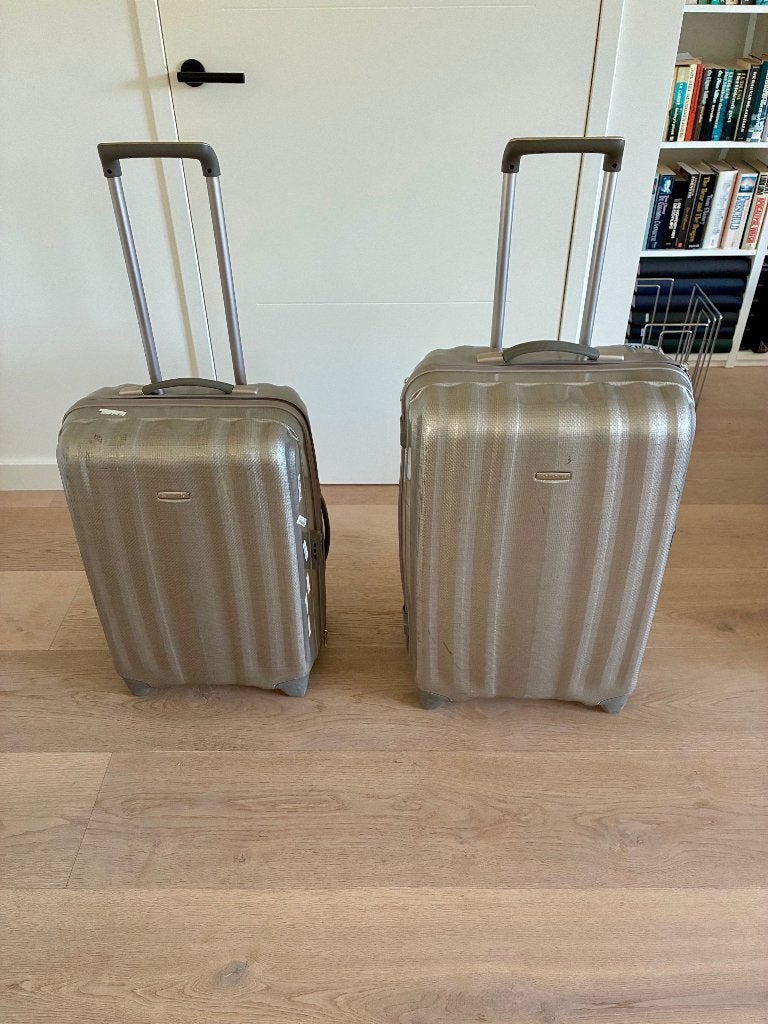 Samsonite en Princess koffers, 60 tot 70 cm, Wieltjes, Hard kunststof, Ophalen of Verzenden