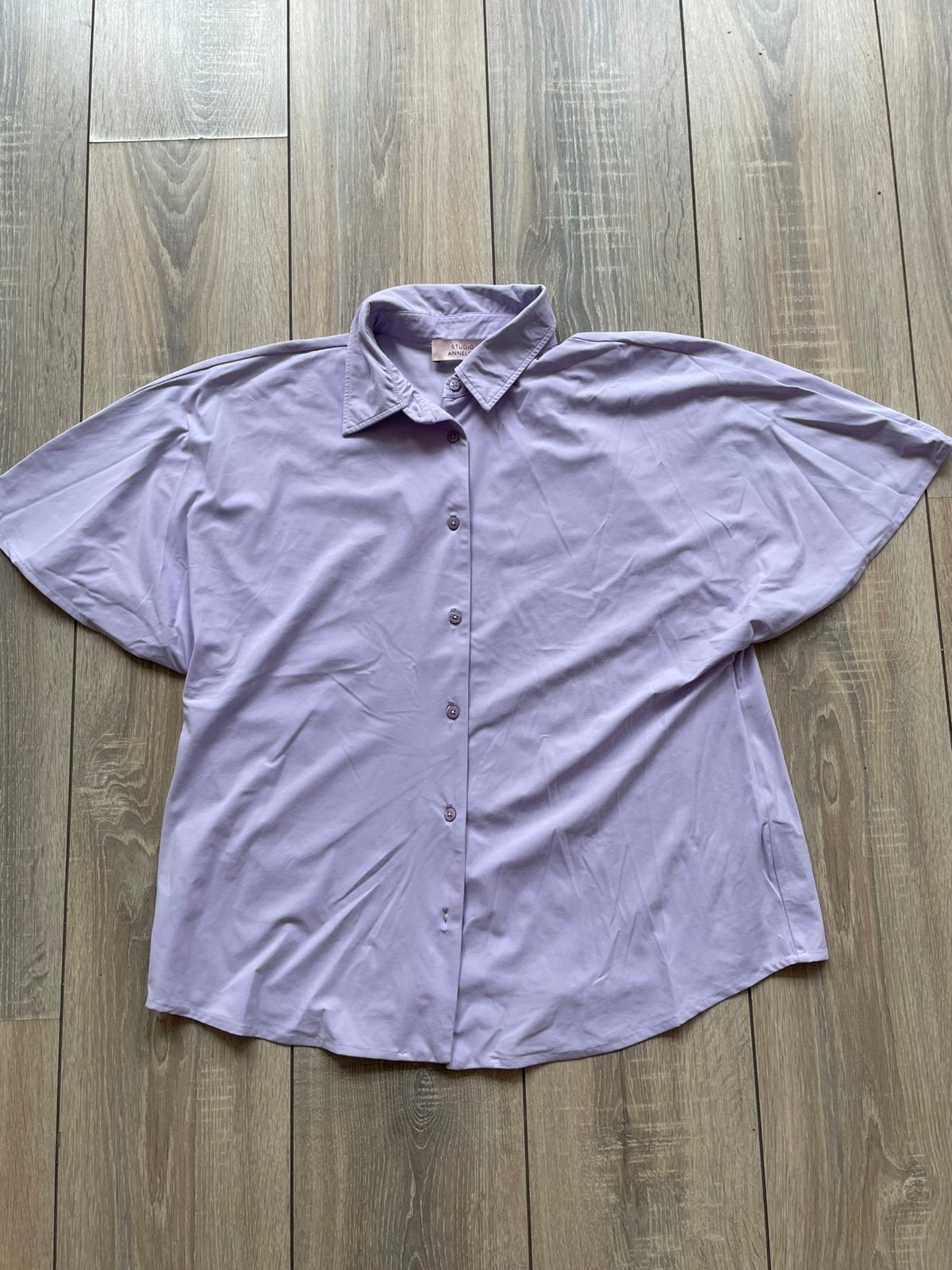 Studio Anneloes Barb blouse light lila travelstof mt M, Ophalen of Verzenden, Zo goed als nieuw, Maat 38/40 (M), Paars