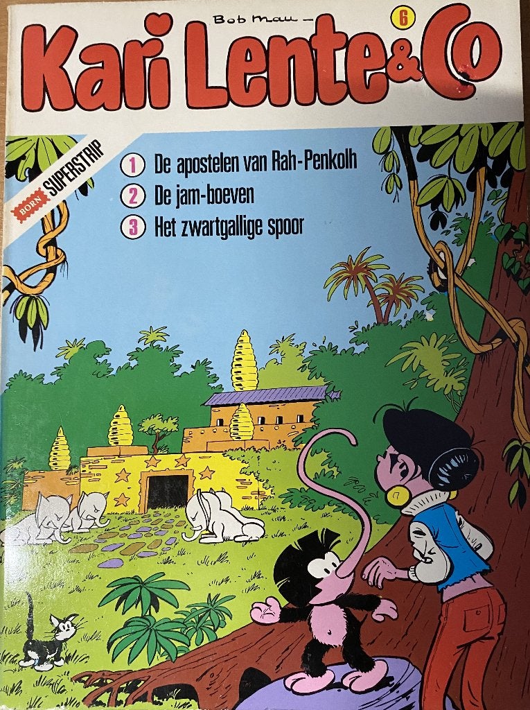 Kari Lente & Co omnibus met 3 zwart-wit verhalen van Bob Mau, Gelezen, Bob Mau, Eén stripboek, Ophalen of Verzenden