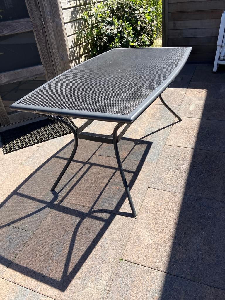 Tuin-/balkontafel metaal - Lichte beschadiging, Tuin en Terras, Ophalen, Gebruikt, Rechthoekig, Metaal