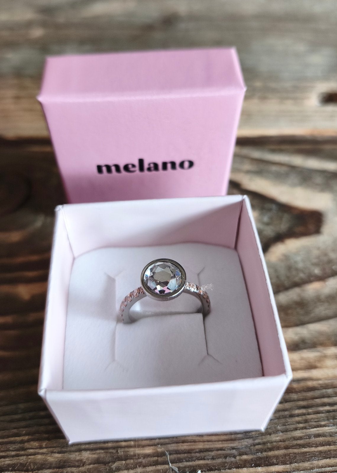 Melano vivid ring nieuw, maat 54, Met kristal, IJzer of Staal, Nieuw, Ophalen of Verzenden