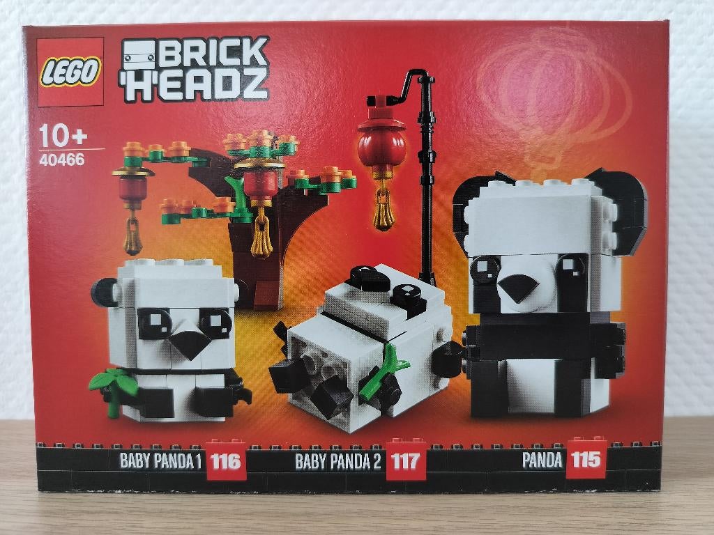 Lego 40466 - BrickHeadz - Panda's voor Chinees nieuwjaar, Kinderen en Baby's, Speelgoed | Duplo en Lego, Verzenden, Nieuw, Complete set