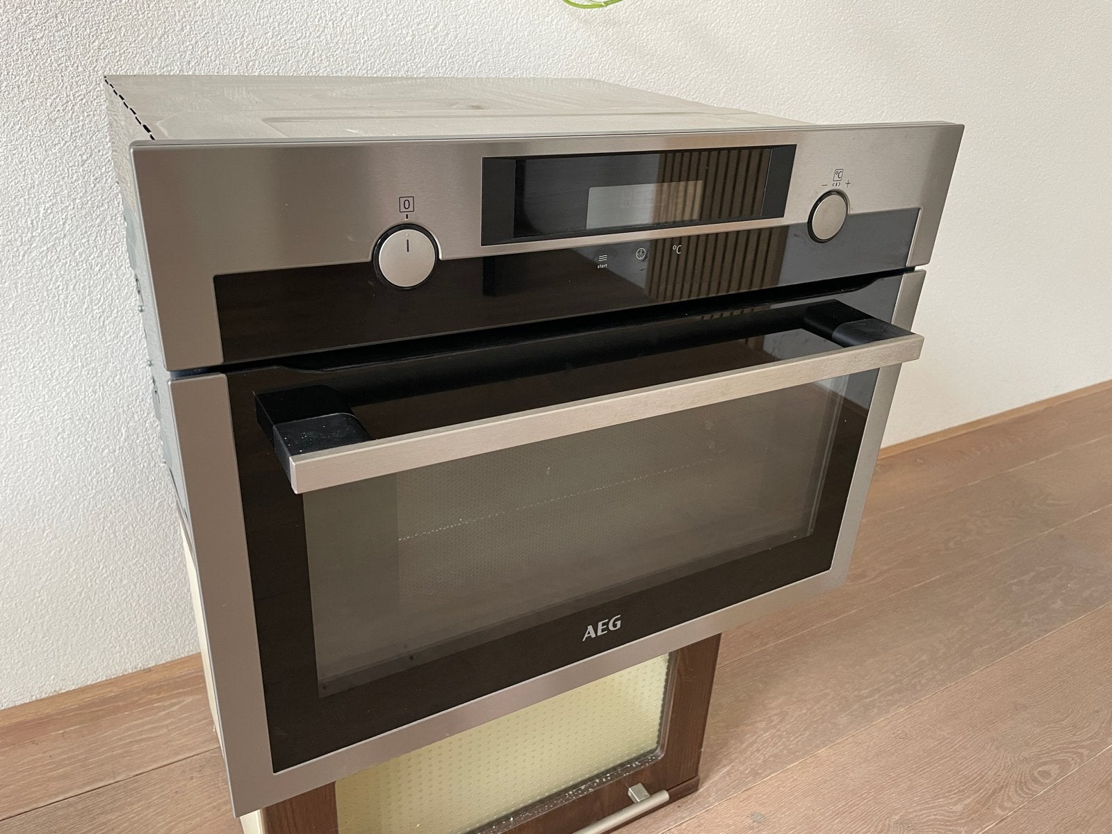 AEG inbouw combi oven - Zo goed als nieuw, Ophalen, 45 tot 50 cm, AEG, Inbouw