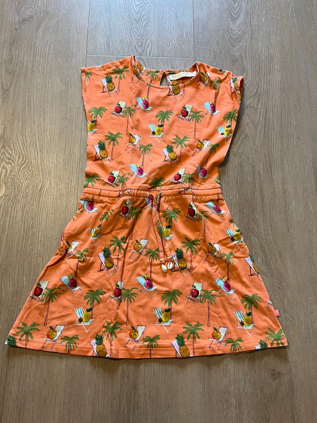 Someone oranje jurk meisje maat 134, Kinderen en Baby's, Kinderkleding | Maat 134, Ophalen of Verzenden, Zo goed als nieuw, Meisje