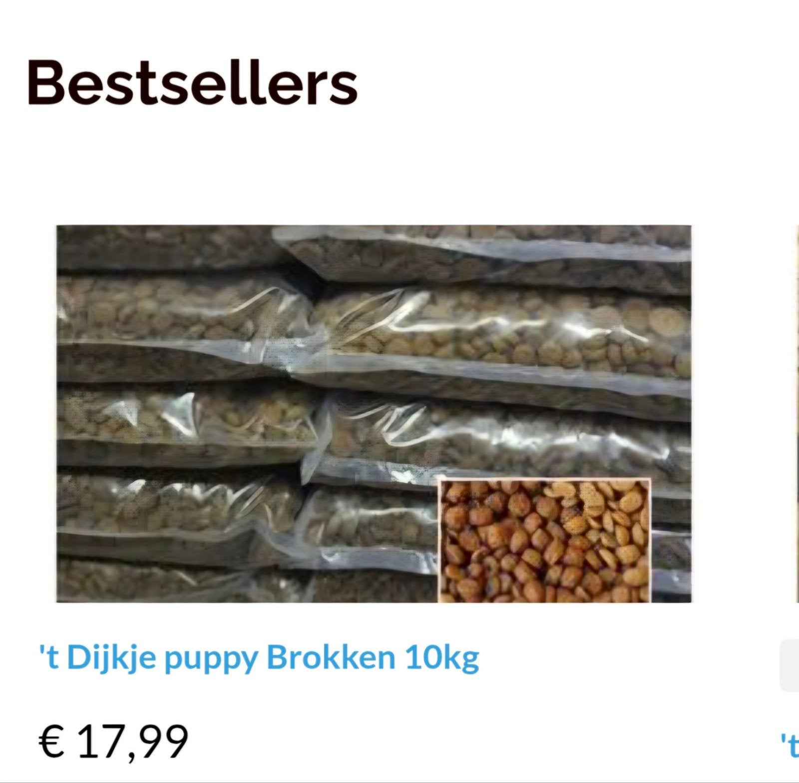 hondenvoer 't Dijkje, Ophalen of Verzenden, Hond