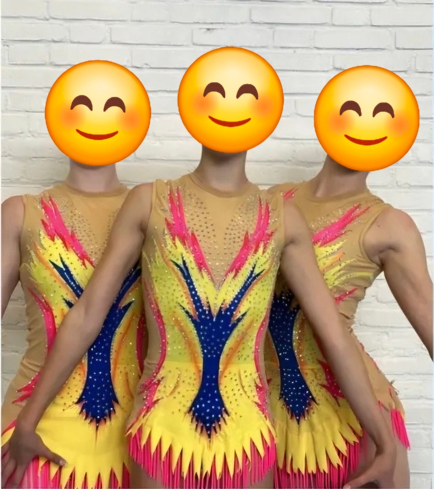 Trio acropakjes maat M, S/M, 152-164, Kindermaat 146 t/m 176, Ophalen of Verzenden, Gebruikt, Turnpak(je)