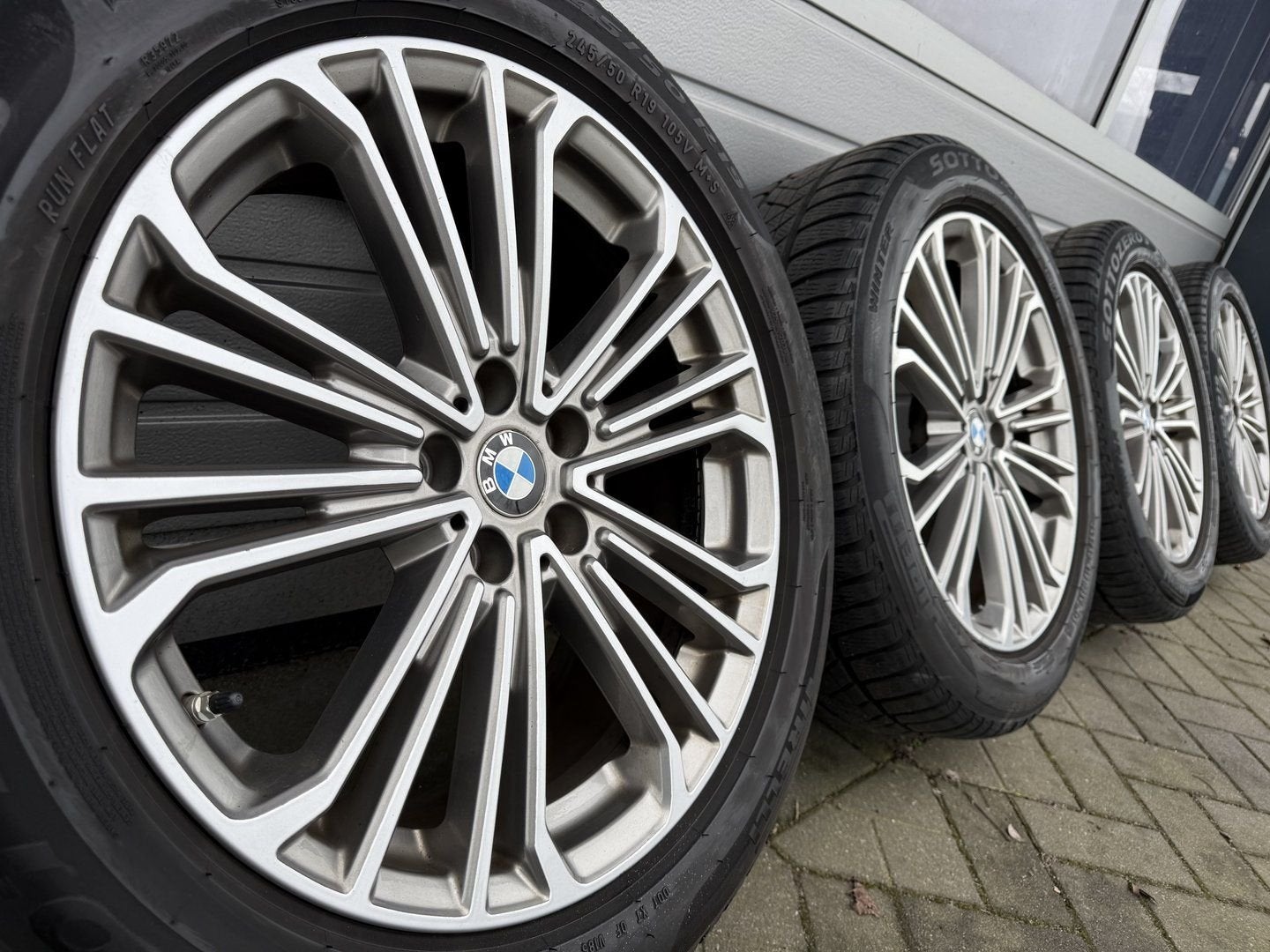 originele 19 " BMW X3 G01 X4 G02 velgen Runflat winterbanden, 19 inch, -, -, Banden en Velgen