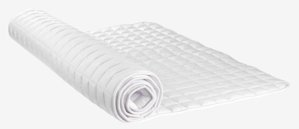 JYSK Dreamzone Bergsfjorden Mattress Protector (180x200 cm), Ophalen of Verzenden, Zo goed als nieuw, Tweepersoons, Wit