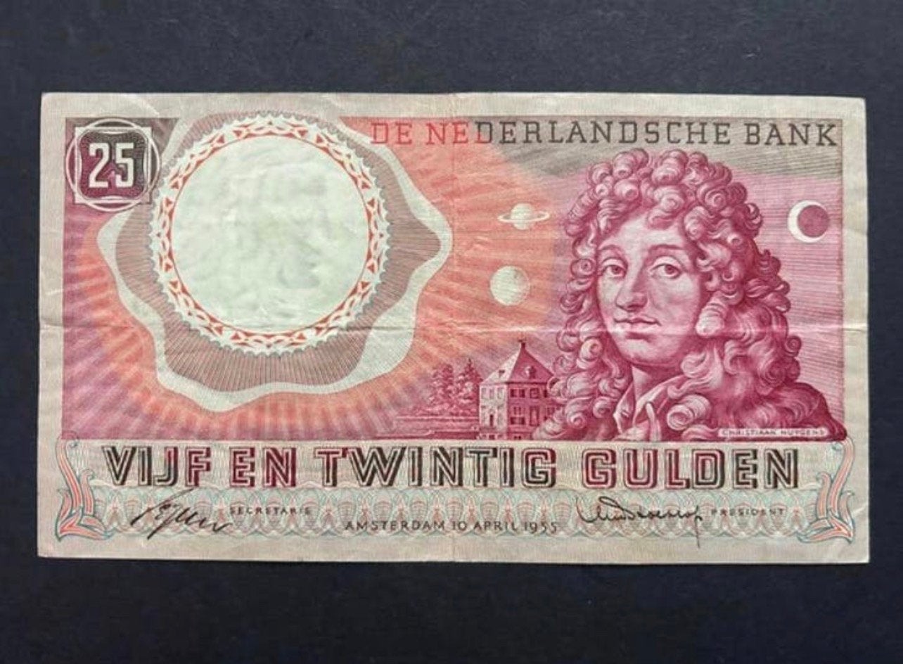 25 Gulden Huygens, 1955, Ophalen of Verzenden, 25 gulden
