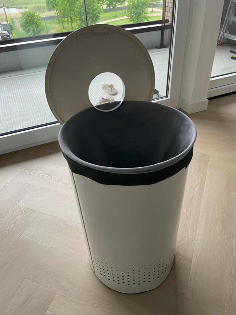 Brabantia wasbox 60 liter, Ophalen, Zo goed als nieuw, Wit, Metaal