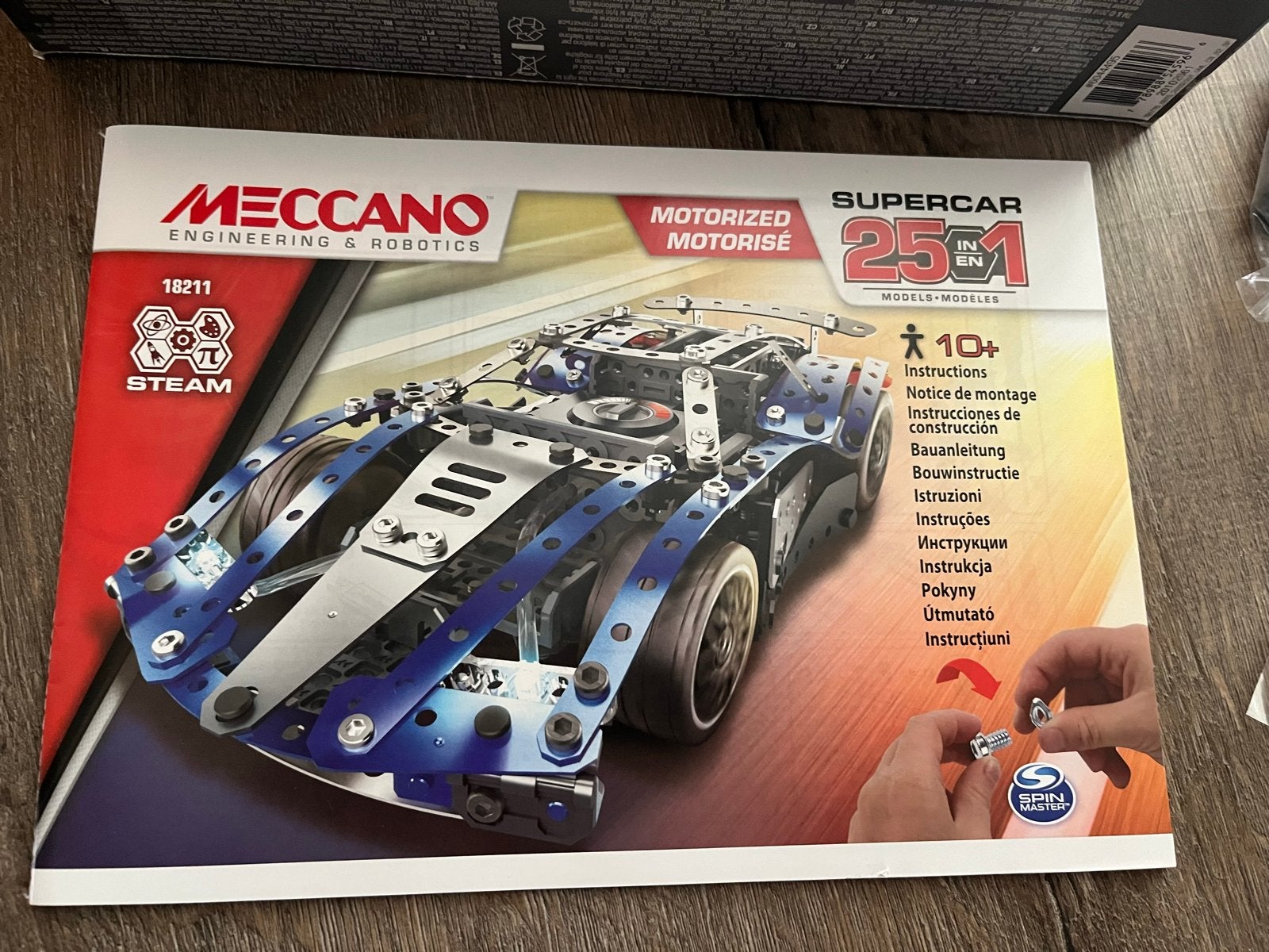 Meccano Supercar 25-in-1 Gemotoriseerde Bouwset NIEUW!, Ophalen of Verzenden, Nieuw, Overige merken