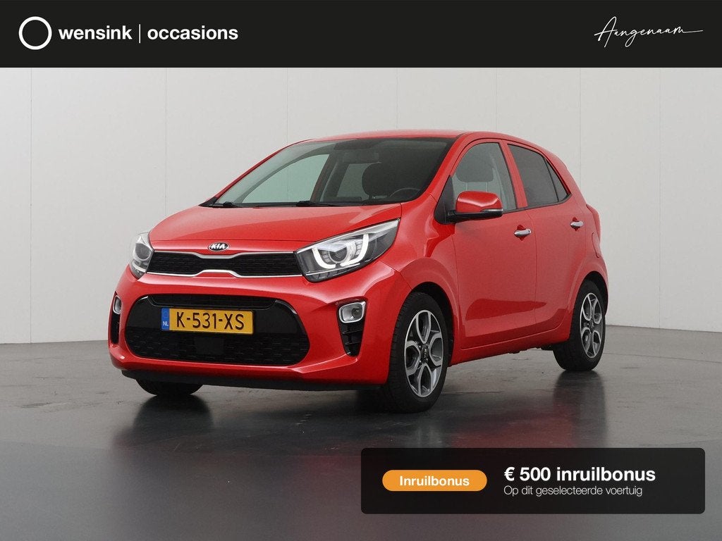 Kia Picanto 1.0 DPi DynamicPlusLine | Keyless | Navigatie |, Auto's, Kia, Bedrijf, Te koop, Picanto, ABS, Achteruitrijcamera, Airbags