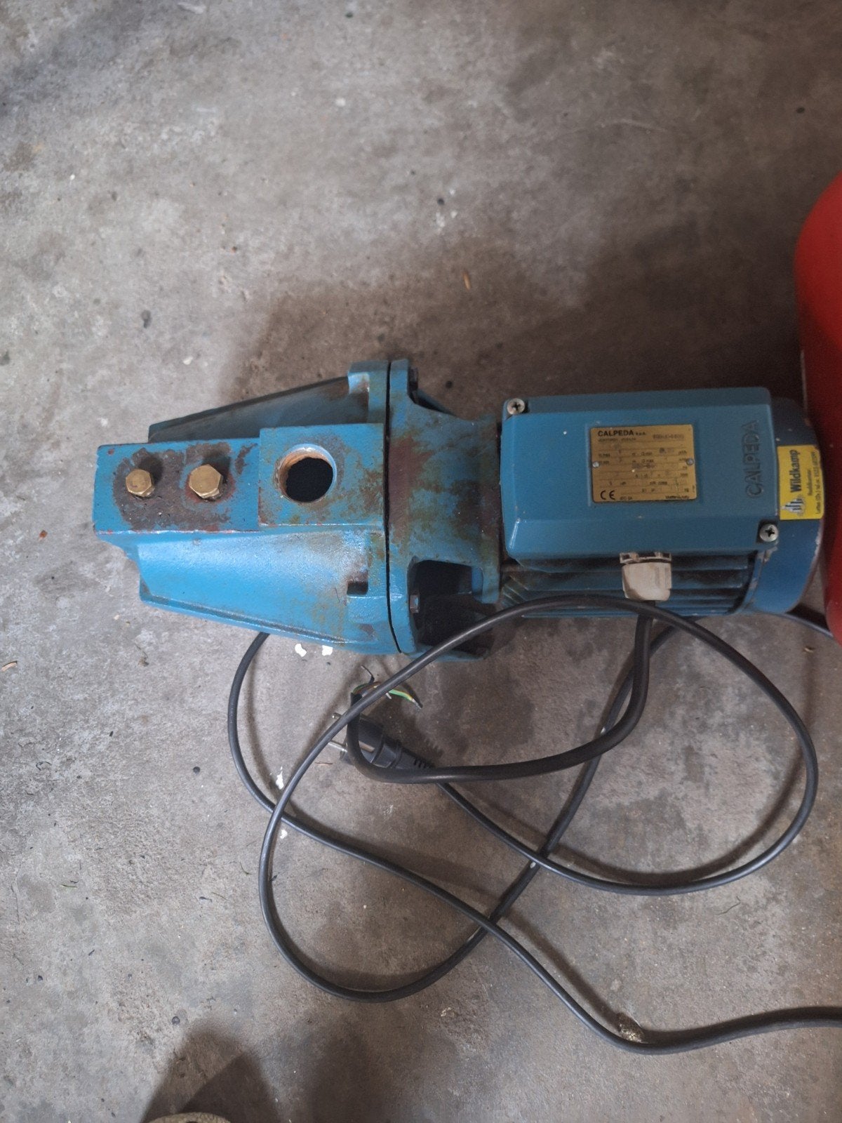Calpeda pomp met drukvat, defect., Ophalen of Verzenden, Gebruikt, Elektrisch, Hydrofoorpomp