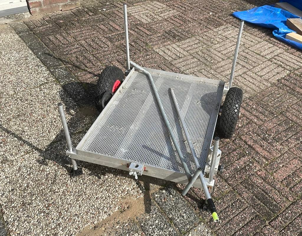 Robuuste lichtgewicht Vissteiger met brede, Ophalen, Gebruikt, Complete set