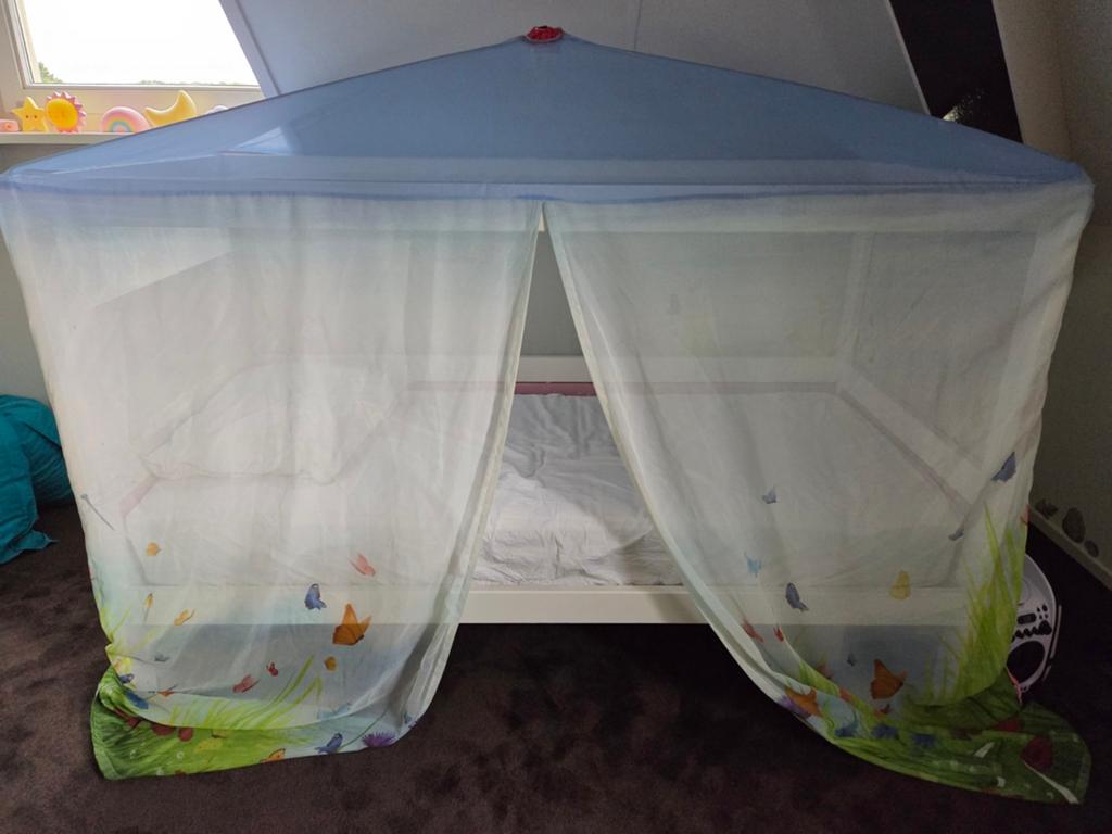 Lifetime Hemelbed met extra plank - ideaal om te lezen, 85 tot 100 cm, Gebruikt, 180 cm of meer, Ophalen