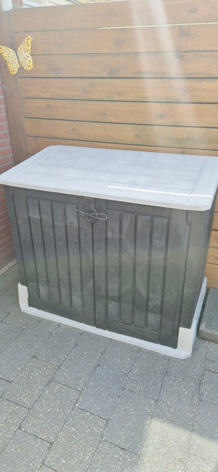 Keter opbergbox 125x70x100 cm - Gebruikt maar goed, Ophalen, Zo goed als nieuw, Kunststof, Overige typen