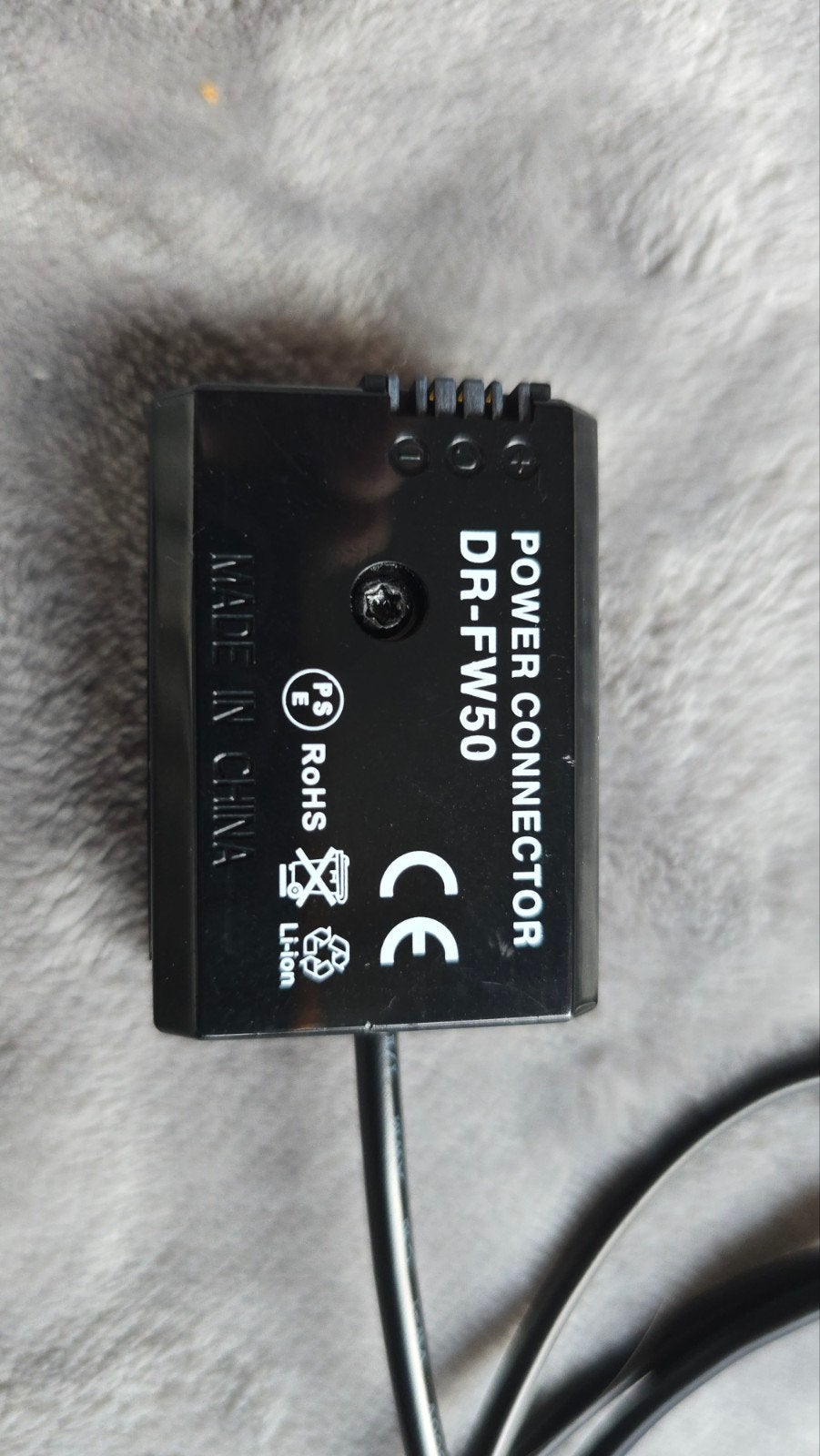 ChiliPower Power Connector DR-FW50 voor Sony camera's, Audio, Tv en Foto, Ophalen of Verzenden, Nieuw