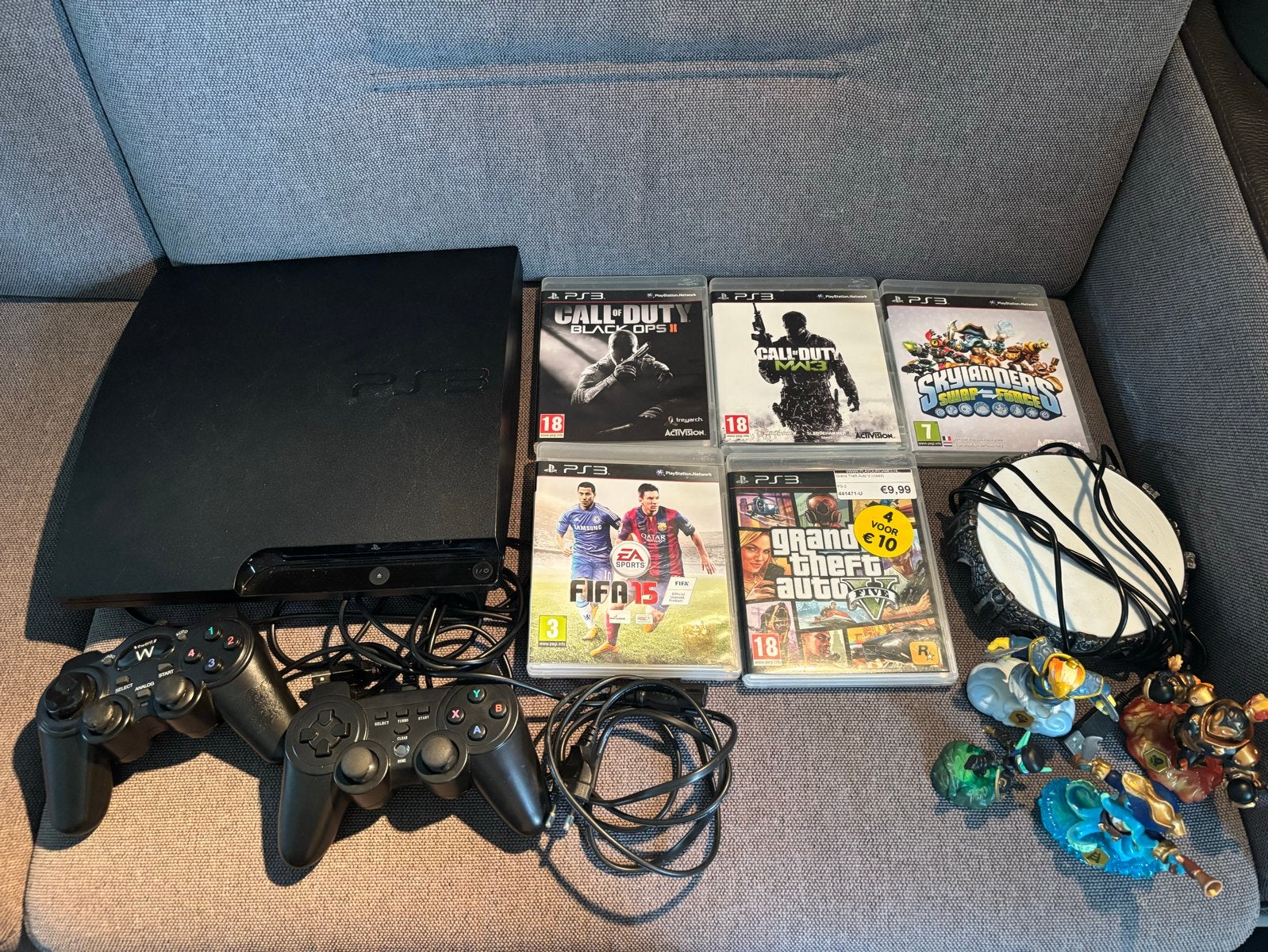 PlayStation 3 Slim met 2 controllers en 5 games, Spelcomputers en Games, Games | Sony PlayStation 3, Gebruikt, Vanaf 18 jaar, Shooter