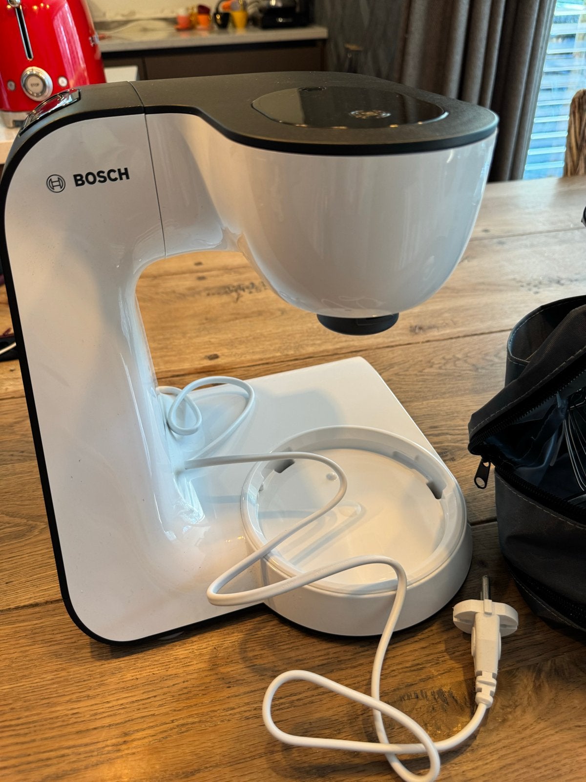 Bosch MUM5 keukenmachine met accessoires, Ophalen of Verzenden, Zo goed als nieuw, Vaatwasserbestendig, 3 snelheden of meer