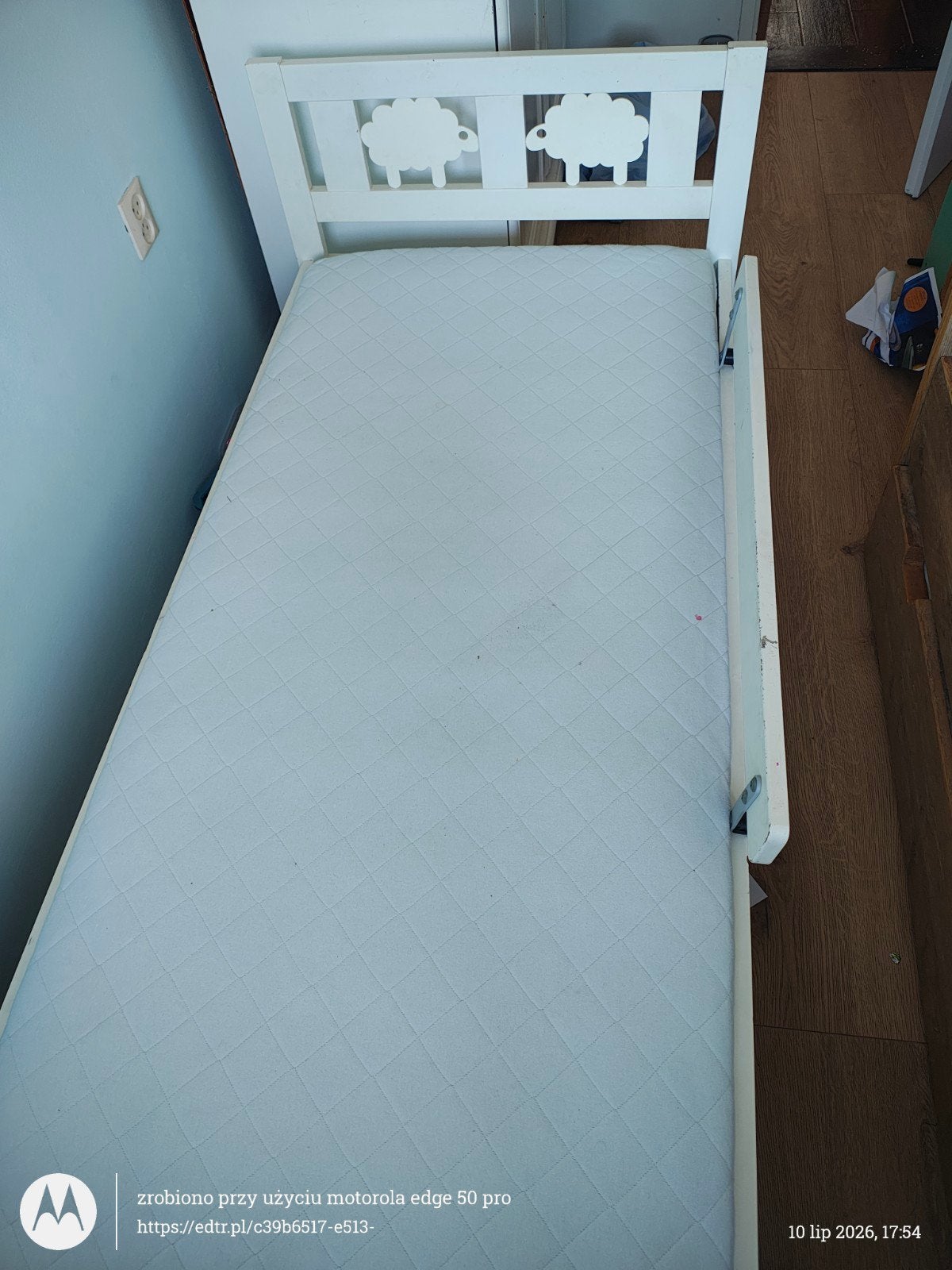 Gratis kinderbed, Ophalen, Gebruikt, 70 tot 85 cm, 140 tot 160 cm