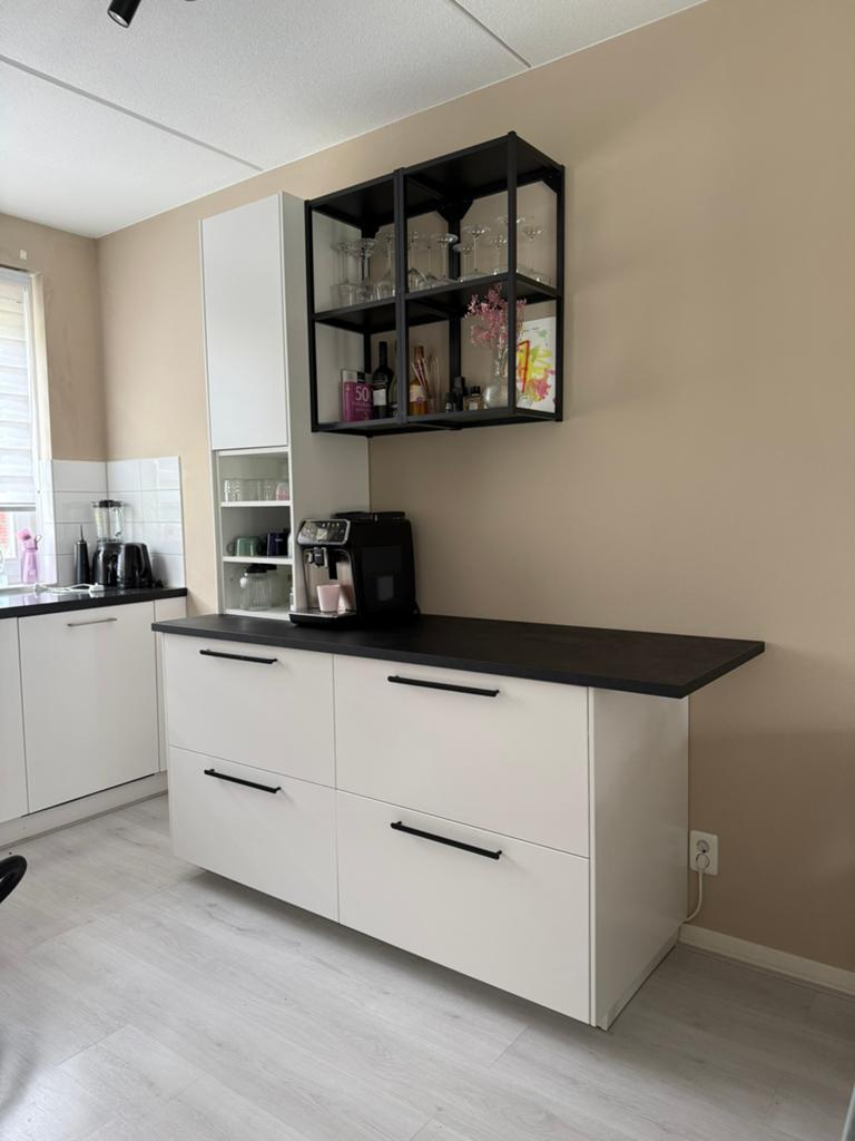 Coffeecorner/ Keukenblok, Huis en Inrichting, Keuken | Keukenelementen, Ophalen, 200 cm of meer, 75 cm of meer, Wit