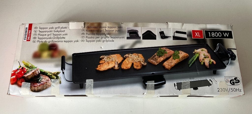 Teppanyaki grillplaat XL, Ophalen, Zo goed als nieuw, Tafelgrill