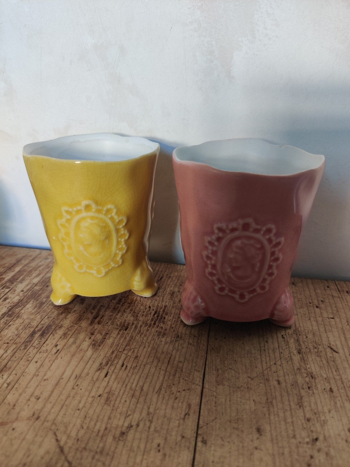 Twee Des Pots vaasjes, Ophalen of Verzenden, Roze