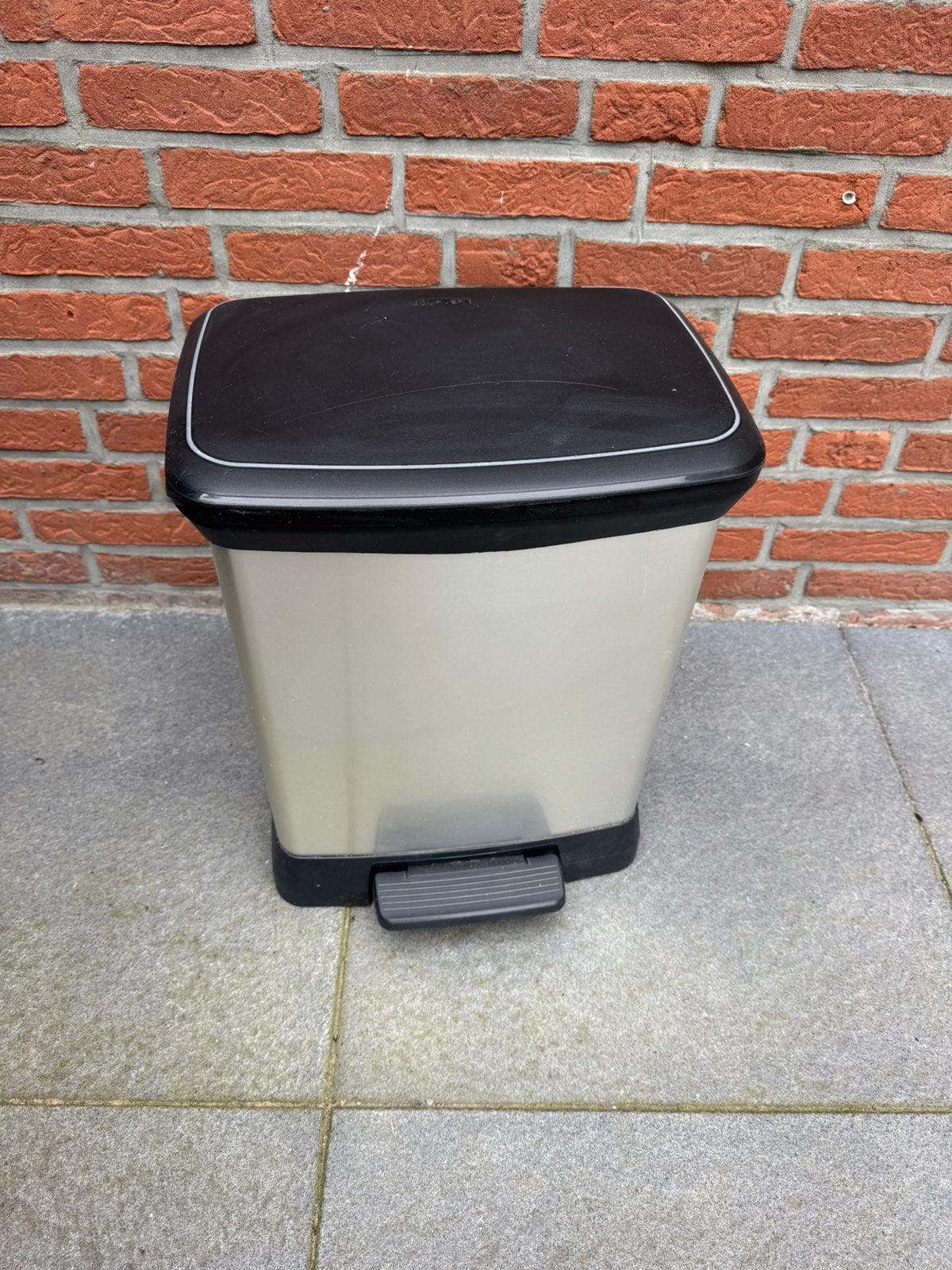 Curver Duo pedaalemmer / afvalscheider, Huis en Inrichting, Ophalen, Gebruikt, Kunststof, Met pedaal