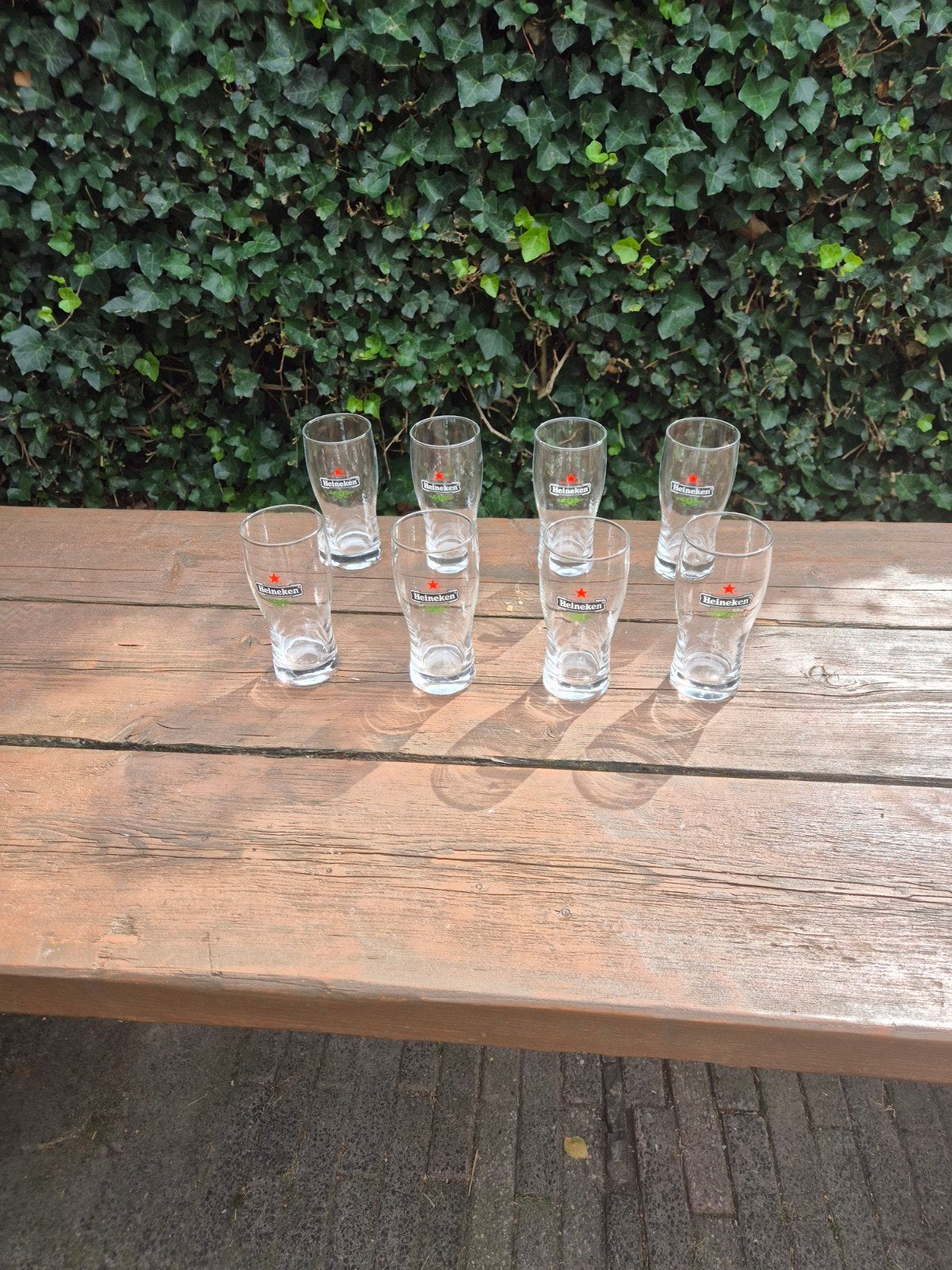Heineken bierglazen (8 stuks), Ophalen, Meerkleurig, Overige merken, Glas