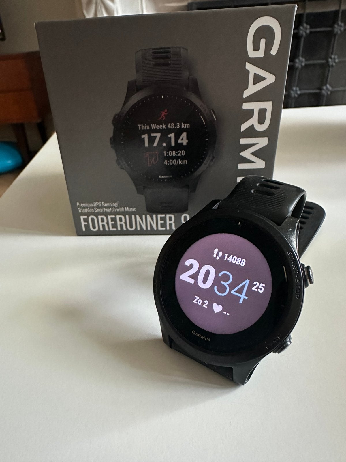 Garmin Forerunner 945 Black – premium sporthorloge, Ophalen, Zwart, Zo goed als nieuw, GPS