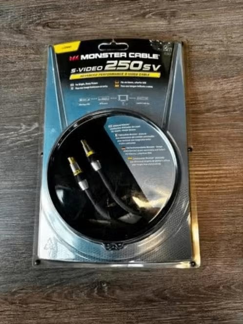 NIEUW! Monster cable s-video 2 meter 250 sv €4,99, Audio, Tv en Foto, Audiokabels en Televisiekabels, Nieuw, HDMI-kabel, Minder dan 2 meter