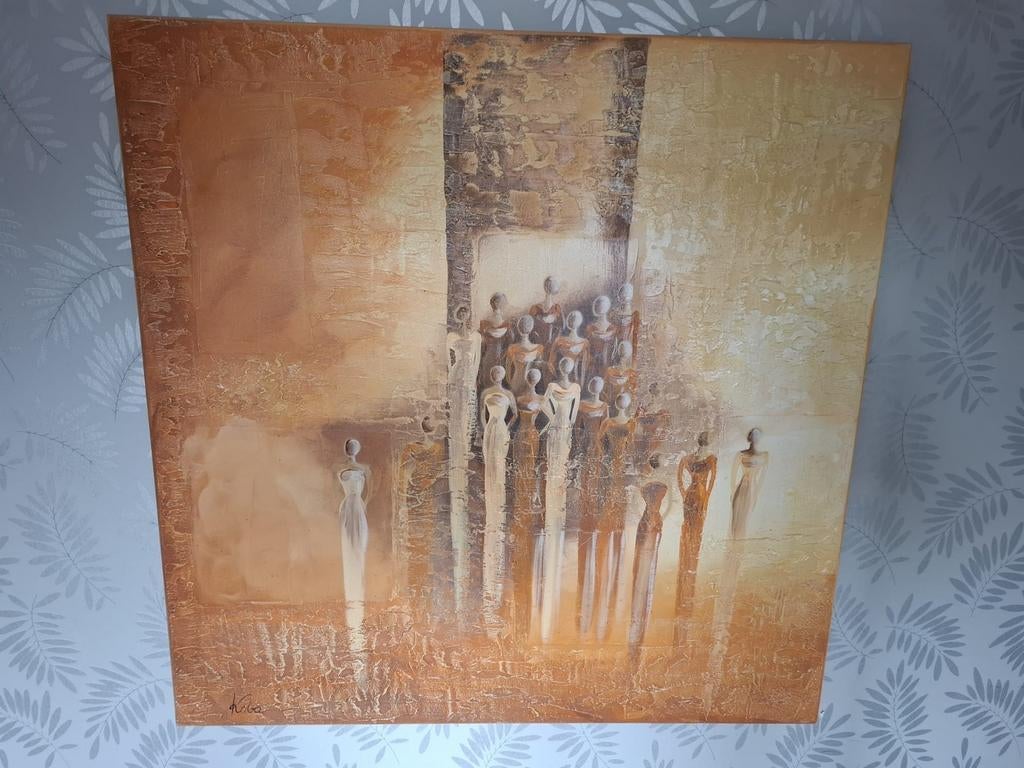 Mooi schilderij acryl geverfd schilder Koba, Ophalen