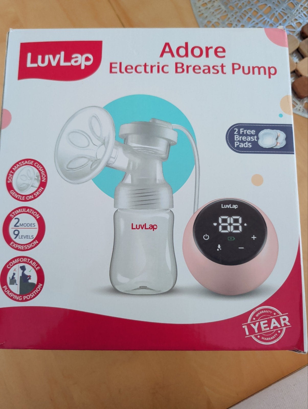 LuvLap Adore Elektrische Borstkolf - Nieuw in doos, Ophalen, Overige merken, Nieuw, Borstkolf