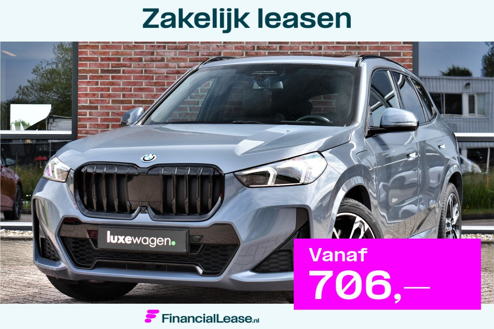 BMW X1 xDrive30e M-Sport Plus Stormbay Pano ACC HUD 360-cam, 12 maanden, Vierwielaandrijving, Hybride Elektrisch/Benzine, 3 cilinders