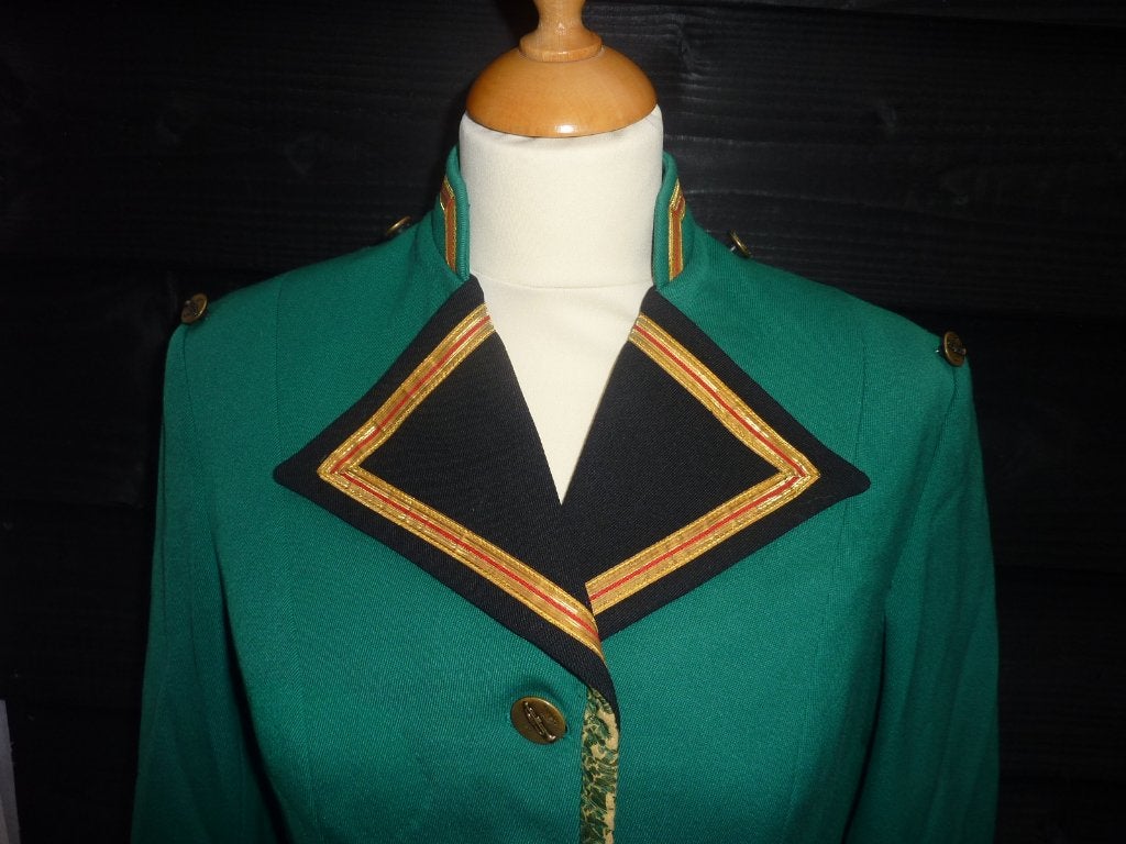CARNAVAL, fanfare, harmonie, jas, groen, schutterij, Ophalen of Verzenden, Gedragen, Carnaval, Kleding