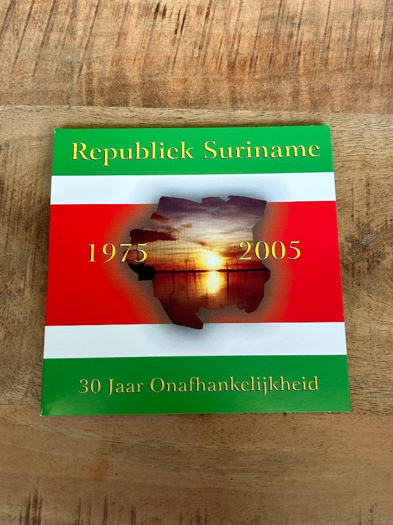Suriname munten set 30 jaar onafhankelijk, Ophalen of Verzenden, Koningin Beatrix