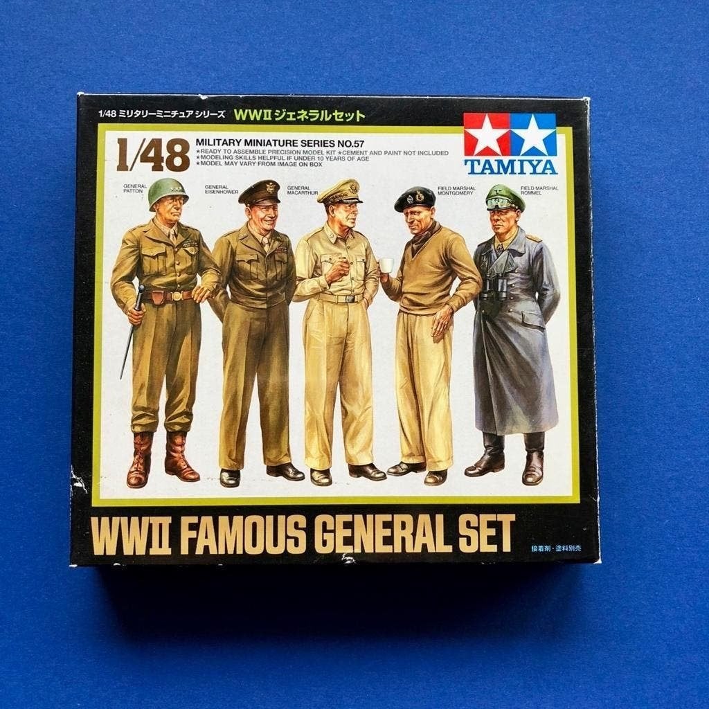 Tamiya	32557	WWII Famous General Set	1/48, Verzenden, Nieuw, 1:35 tot 1:50