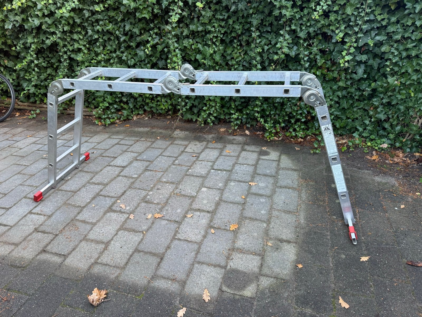 Multifunctionele aluminium ladder - Vario 360, Doe-het-zelf en Verbouw, Ladders en Trappen, Ophalen, Gebruikt, Ladder, Opvouwbaar of Inschuifbaar
