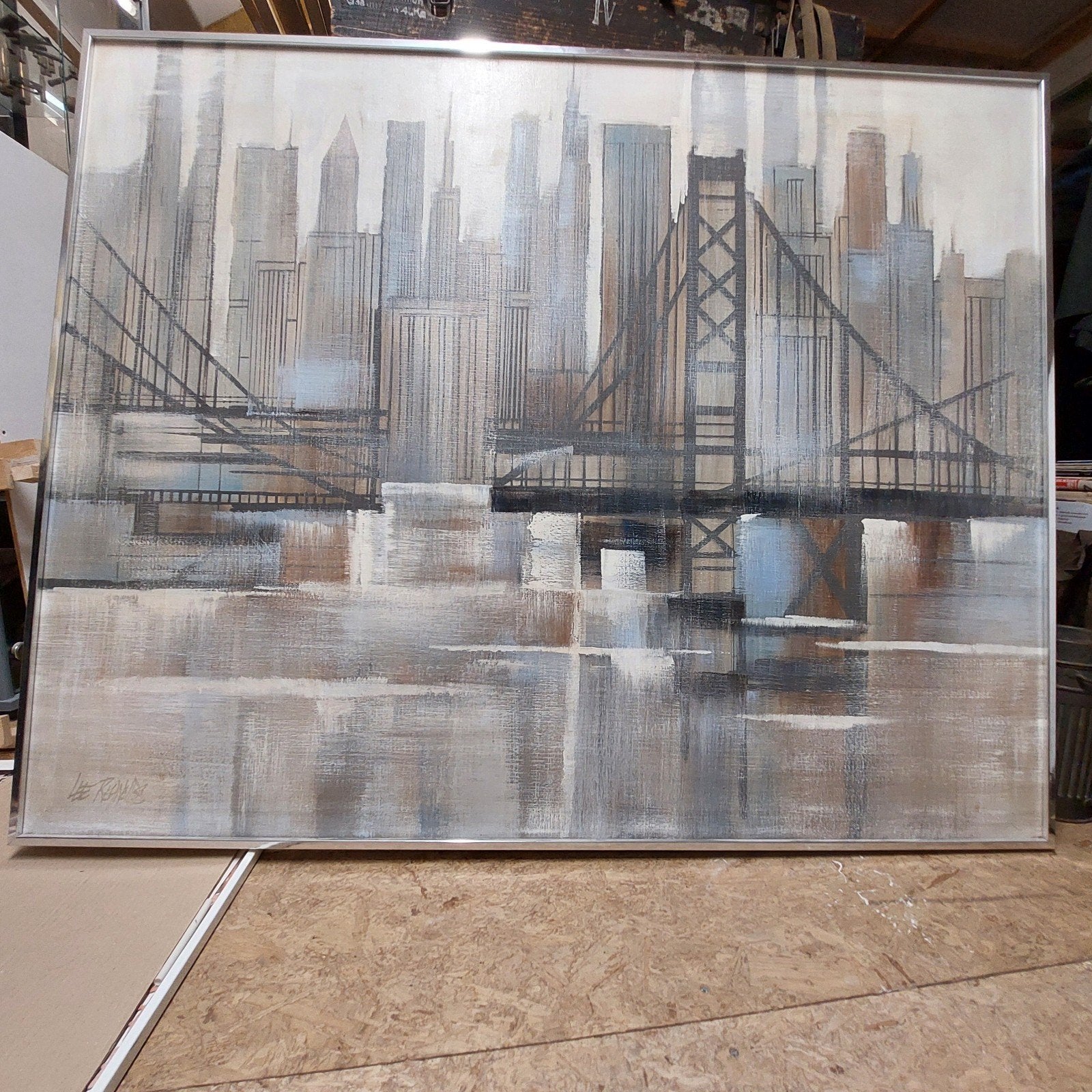 Schilderij van Lee Reynolds Burr, Ophalen, Gebruikt, 120 tot 160 cm, 80 tot 120 cm