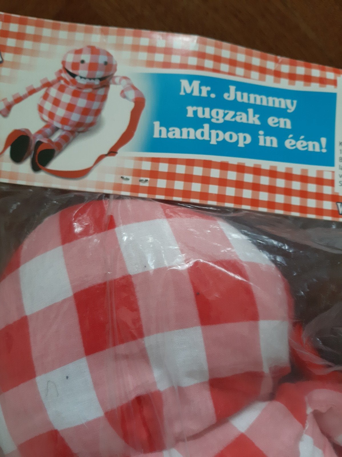 mr Jummy Nieuw! rugzak en handpop ineen Sultana, Kinderen en Baby's, Ophalen of Verzenden, Nieuw, Overige typen