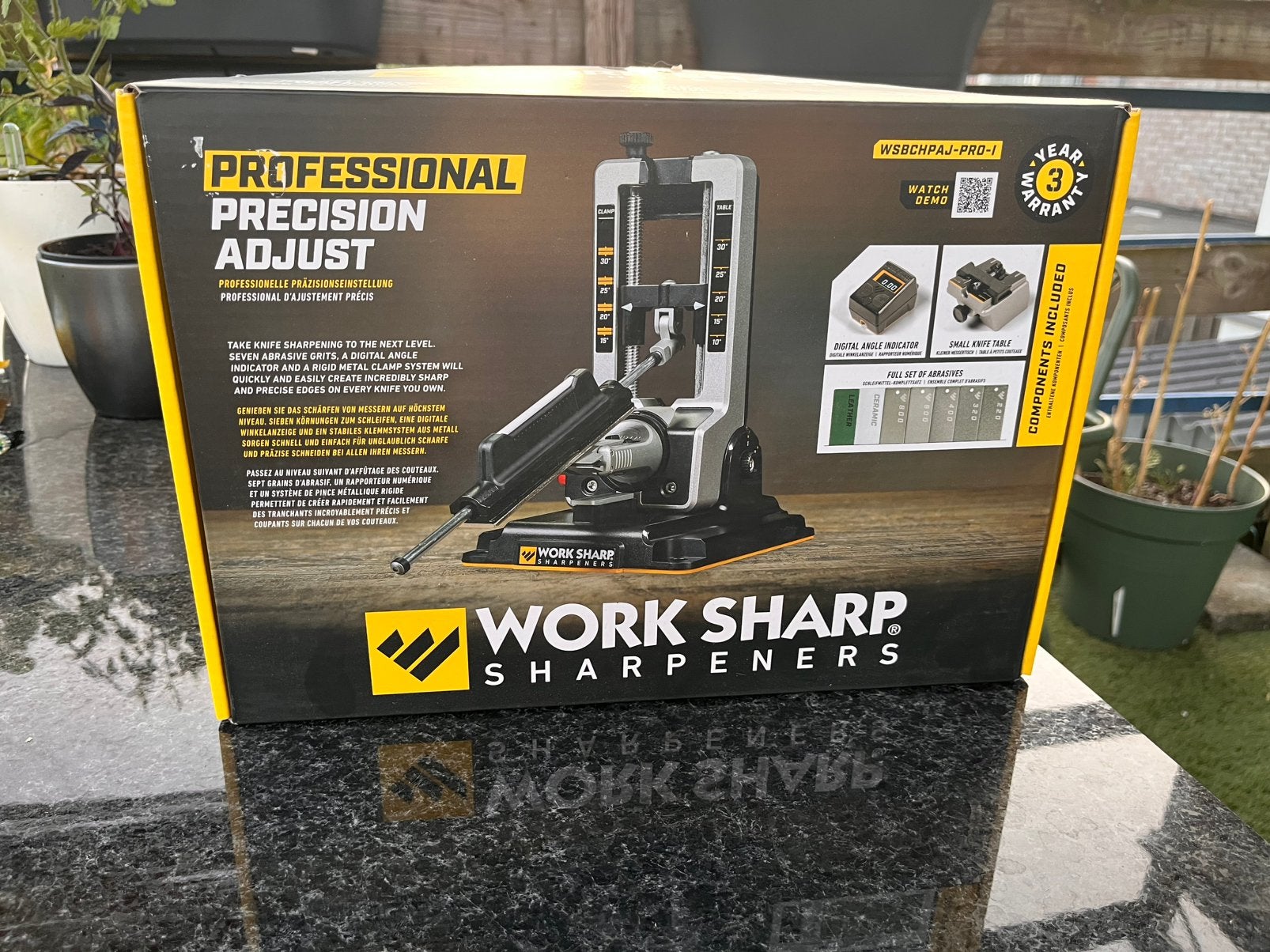 Worksharp professional precision adjust slijp systeem, Ophalen of Verzenden, Zo goed als nieuw, Rvs of Chroom
