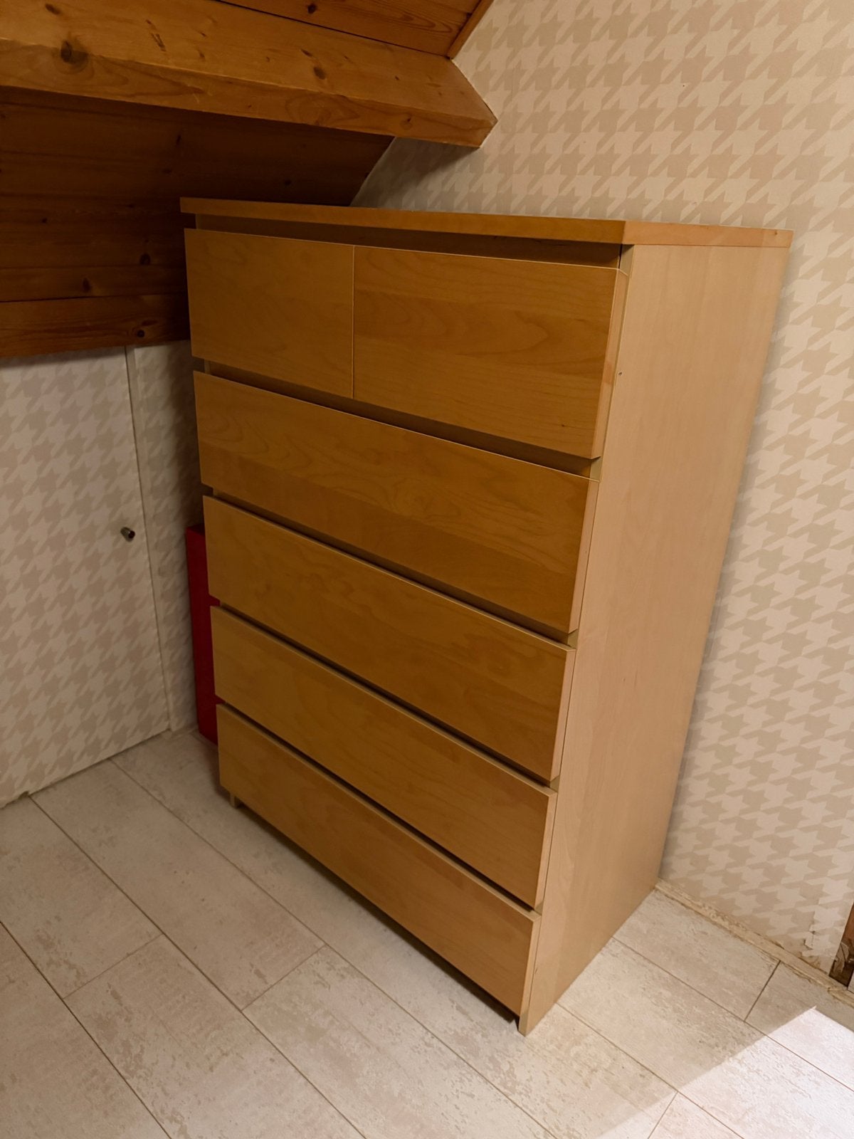 Ikea malm laden kast 80 br 122 hoog, Gebruikt, 5 laden of meer, 100 tot 150 cm, 25 tot 50 cm