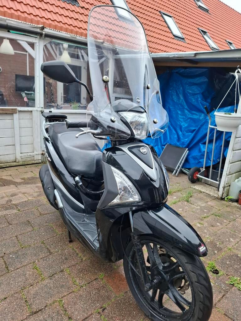 Sym Symphony ST 50cc Scooter - Zwart,  blauw kenteken, Ophalen, Gebruikt, Overige modellen, Benzine