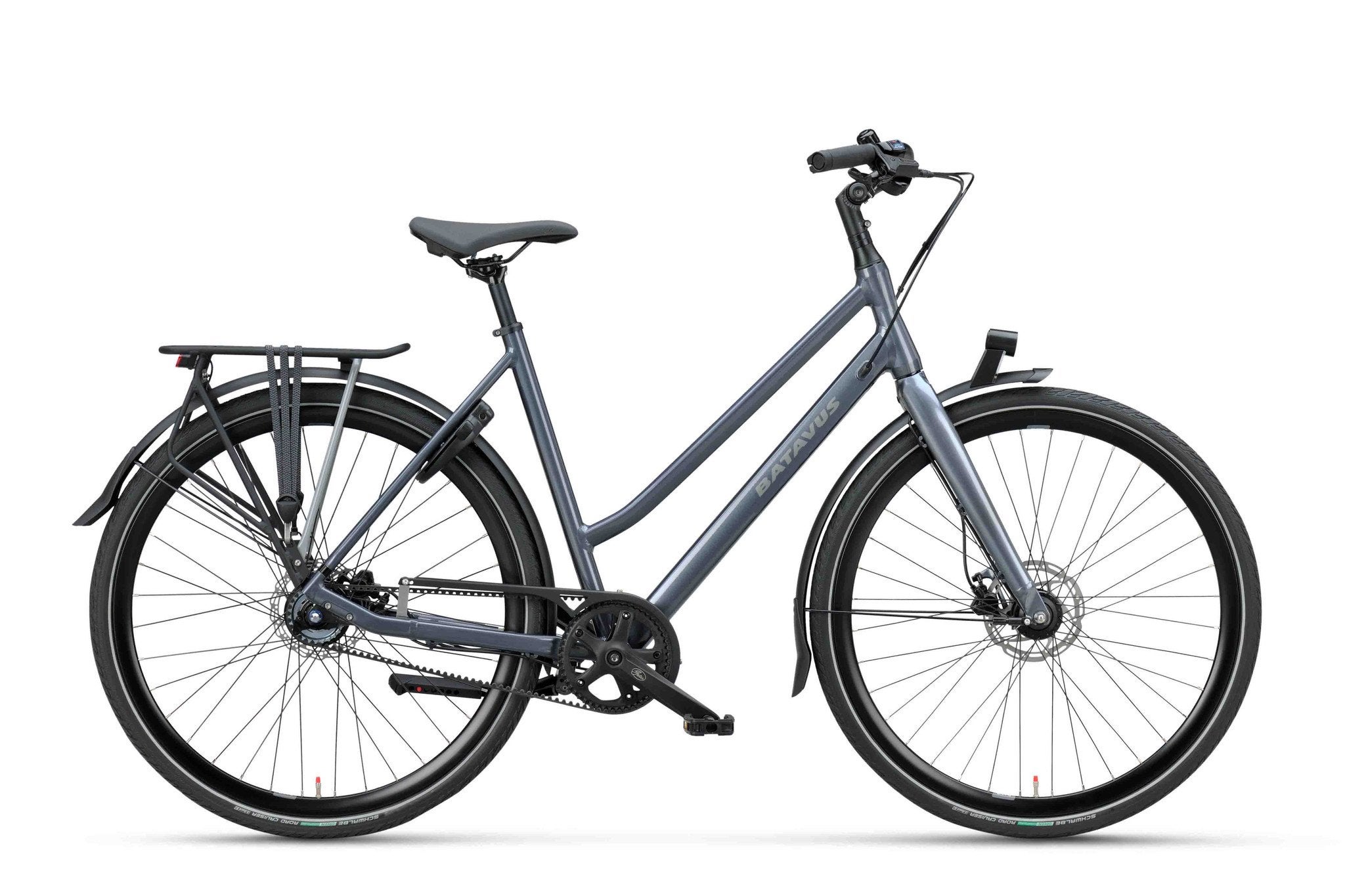 Batavus Dinsdag exclusive plus grijs dames 53cm 28inch, 53 tot 56 cm, Nieuw, Batavus, Versnellingen